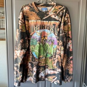 MARKET Big Buck Hunter Camouflage Graphic Long Sleeve T-Shirt, L